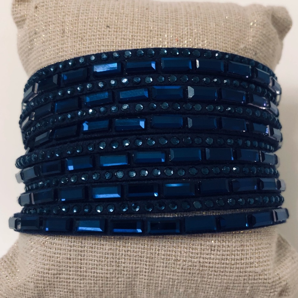 Yik Fung Blue Wrap Layer Bracelet Band